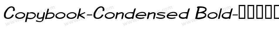 Copybook-Condensed Bold字体转换